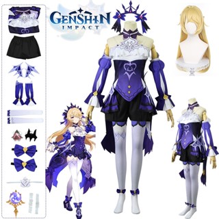 Genshin Impact Fischl Cosplay Costumes Dress Vestido Halloween Costumes for Women Suit Wig Party Uniform Colthes Colthing