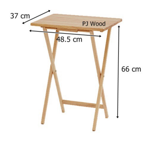 โต๊ะพับไม้ มินิมอล / Minimal Style Folding Wooden TV Tray Table