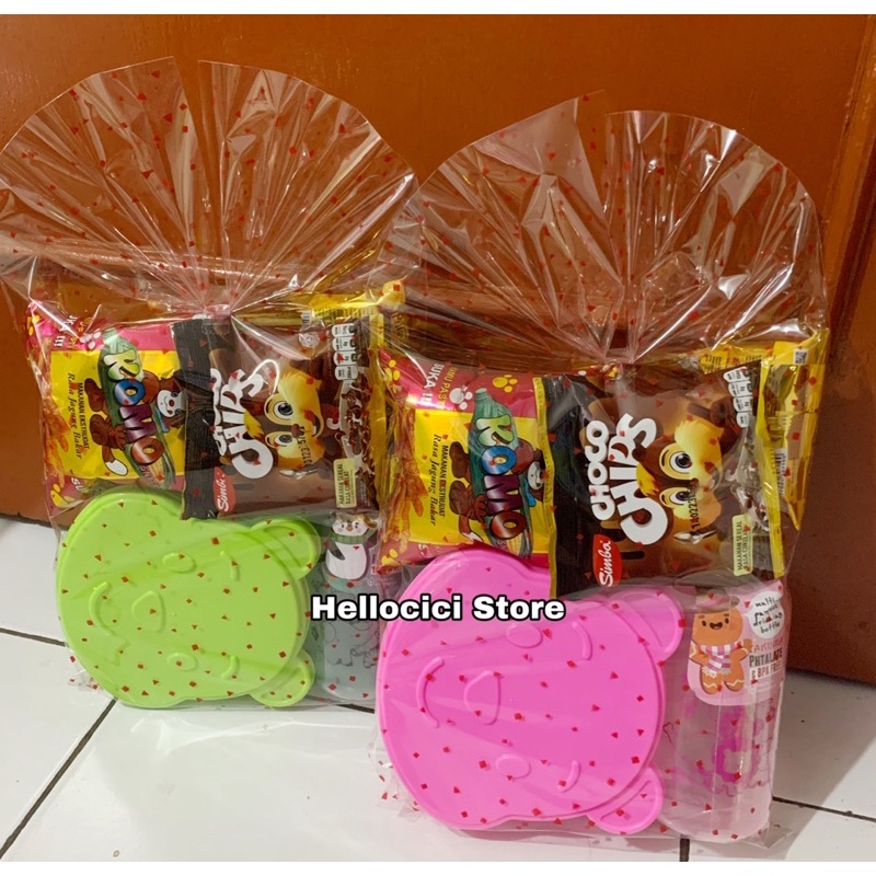 PARCEL LUNCH BOX + ขวดเครื่องดื่ม SNACK BIRTHDAY PACKAGING PACKAGE