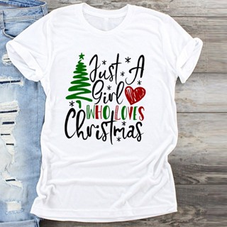 T-Love Tree Merry Christmas Tee Women T Shirt Cute Graphic Tshirt Female Tees Camisa Print T-shirts