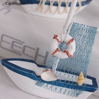 &lt;Cardflower&gt; 1PC Cute Mini Sailing Boat Model Nautical Home Decor Cloth Sailboat Model Flag
 On Sale