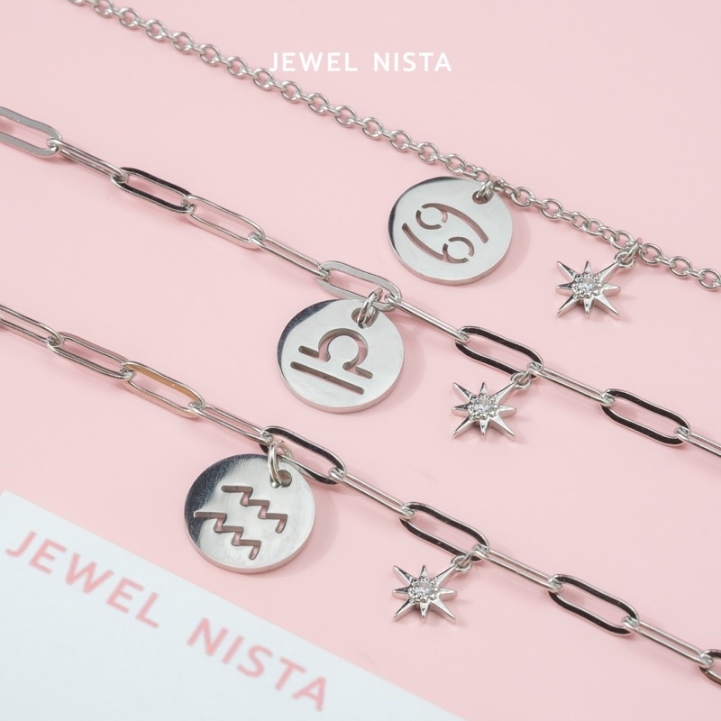 zodiac bracelet สร้อยข้อมือ จี้ 12 ราศี ราคา ถูกที่สุด ดีลบีเคเค แกลเลอรีภาพที่ 5