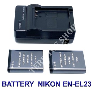 (Set 2+1)EN-EL23  ENEL23 Battery and Charger For Nikon Coolpix P600,P610,B700,P900,S810c BY TERBTOE SHOP