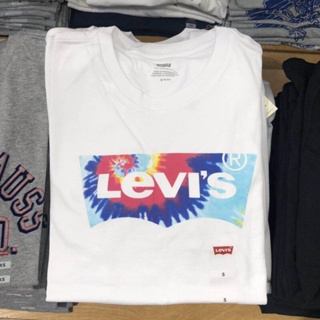 【Adidaa】 Levis เสื้อยืดแขนสั้นผ้าฝ้ายแท้พิมพ์ลายลําลองทรงหลวมสําหรับผู้ชาย เสื้อยืดคอกลม_54