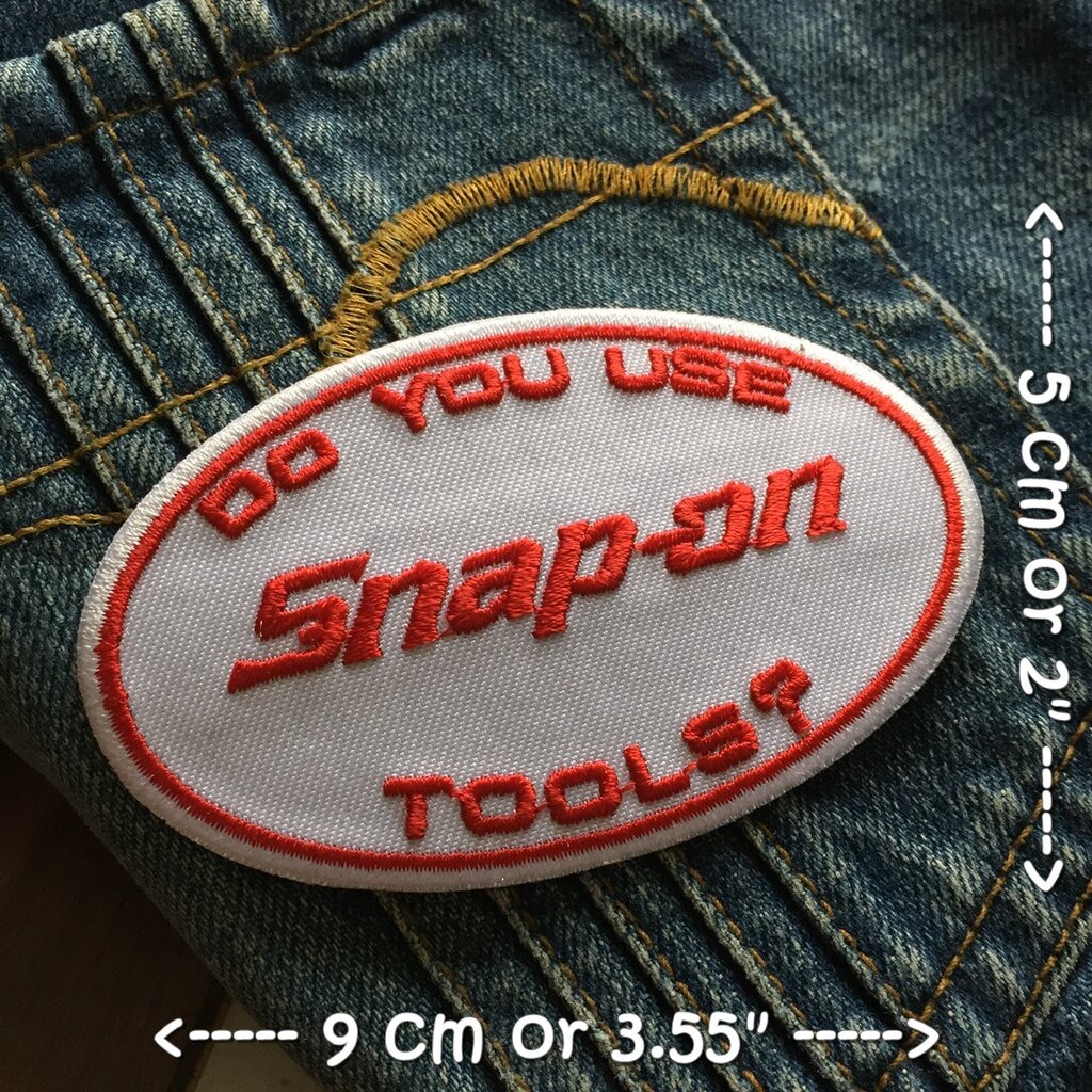 Snap on ตัวรีดติดเสื้อ อาร์มรีด อาร์มปัก ตกแต่งเสื้อผ้า หมวก กระเป๋า แจ๊คเก็ตยีนส์ Racing Embroidered Iron on Patch