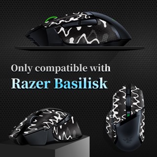 สติกเกอร์กันลื่น ดูดซับเหงื่อ สัมผัสสบาย ป้องกันรอยขีดข่วน สําหรับ Razer Basilisk mouse