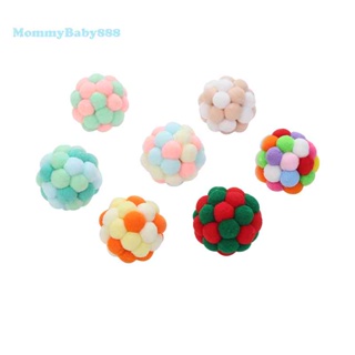 【จัดส่งฟรี】ของเล่นลูกบอลกระดิ่งเด้ง หลากสี สําหรับสัตว์เลี้ยง แมว 3 ชิ้น [MommyBaby.th]