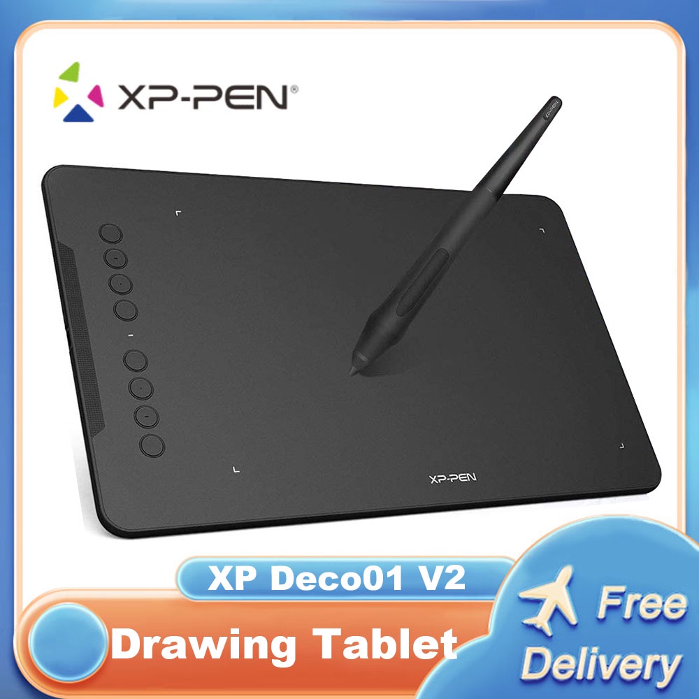 XPPen Deco01 V2 Drawing Tablet 10 InchTilt Android GraphicsTablet 8192