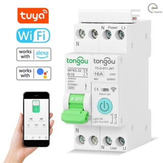 [T&amp;H] Tuya Wifi เบรกเกอร์วงจรอัจฉริยะ ไร้สาย รีโมตคอนโทรล ควบคุมผ่านแอพโทรศัพท์มือถือ ดูอุปกรณ์อัจฉริยะในบ้าน ตั้งเวลาได้ โหมดตั้งเวลาถอยหลัง เข้ากันได้กับ A