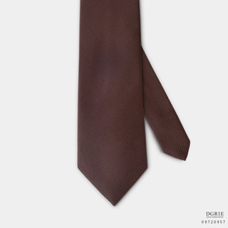 Brown&amp;Navy Pokadot Two Tone Necktie-เนคไทสีน้ำตาลลายจุดสีกรม