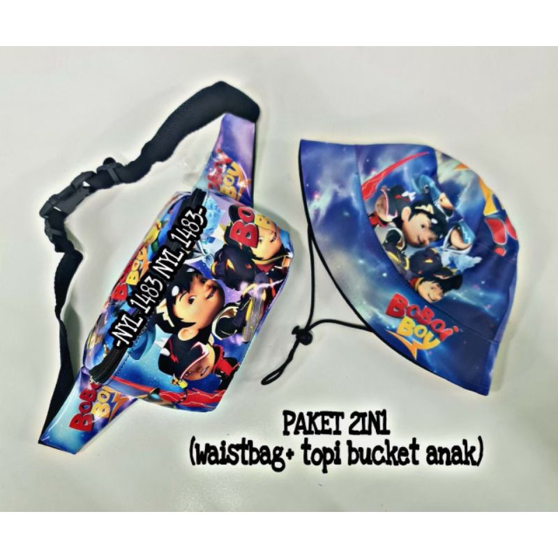 Bobiboy SAVINGS PACKAGE BOBONIBOY / PACKAGE 3IN1 BOBONIBOY BUCKET HAT / BOBONIBOY CHILDREN& 39;S SEL
