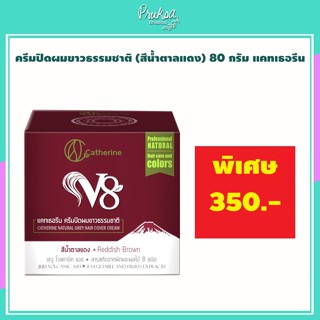 ครีมปิดผมขาวธรรมชาติ (สีน้ำตาลแดง) 80 กรัม แคทเธอรีน 1 ชิ้น