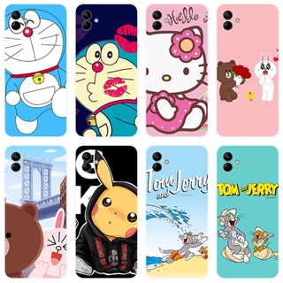 เคส Samsung Galaxy A04 A04e พิมพ์ลายการ์ตูนน่ารักแบบด้านหลังเคส Samsung A04e Soft Silicone TPU Case