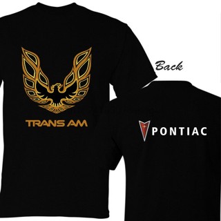 เสื้อยืดผ้าฝ้ายพรีเมี่ยม เสื้อยืด ผ้าฝ้าย พิมพ์ลายโลโก้ Trans Am The Pontiac Firebird สีดํา ใส่สบาย DOcpek60IHdnml53