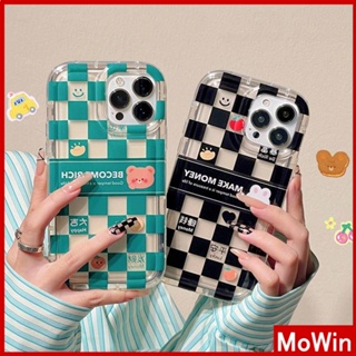 Mowin - เข้ากันได้สำหรับ เคสไอโฟน เคสไอโฟน11 สำหรับ iPhone 14 Pro Max เคส iPhone หนา TPU เคสนิ่ม เคสใสถุงลมนิรภัยกันกระแทกหมีน่ารักสำหรับ iPhone 13 Pro Max 12 Pro Max 11 Pro Max 7plus 6splus 8plus xr xs