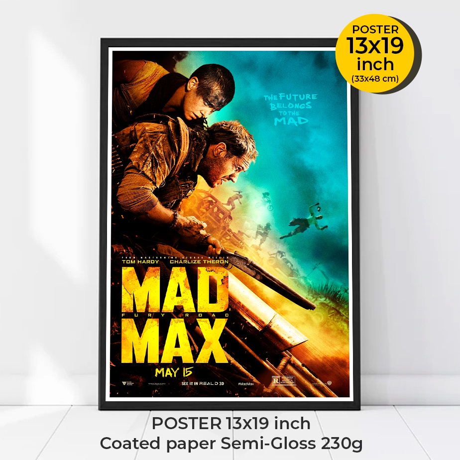 โปสเตอร์ Mad Max : Fury Road พิมพ์ด้วยกระดาษคุณภาพดีสําหรับตกแต่งผนังบ้าน