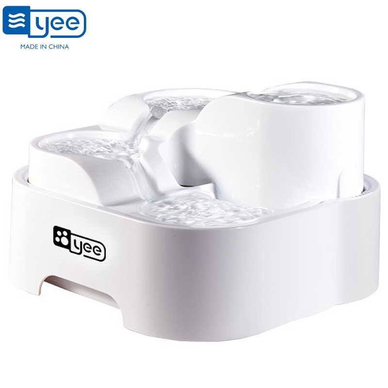 Yee เครื่องจ่ายน้ําพุ น้ําตก น้ําพุ ขนาดใหญ่ 2.0 ลิตร สําหรับสัตว์เลี้ยง แมว