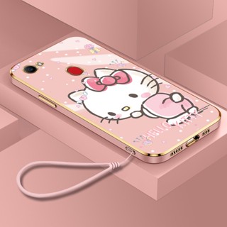 เคสโทรศัพท์มือถือ ลาย Hello Cat น่ารัก สําหรับ OPPO F7 CPH1819 CPH1821