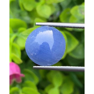 พลอย ไพลิน Blue Sapphire 7.65 กะรัต (Cts.) ดิบ (Unheated) พลอยแท้ อัญมณีมงคลประจําวันเกิด เครื่องประดับพลอย