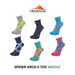 Yamatune Spider Arch Middle 5 Toe | ถุงเท้าวิ่งแยกนิ้่ว