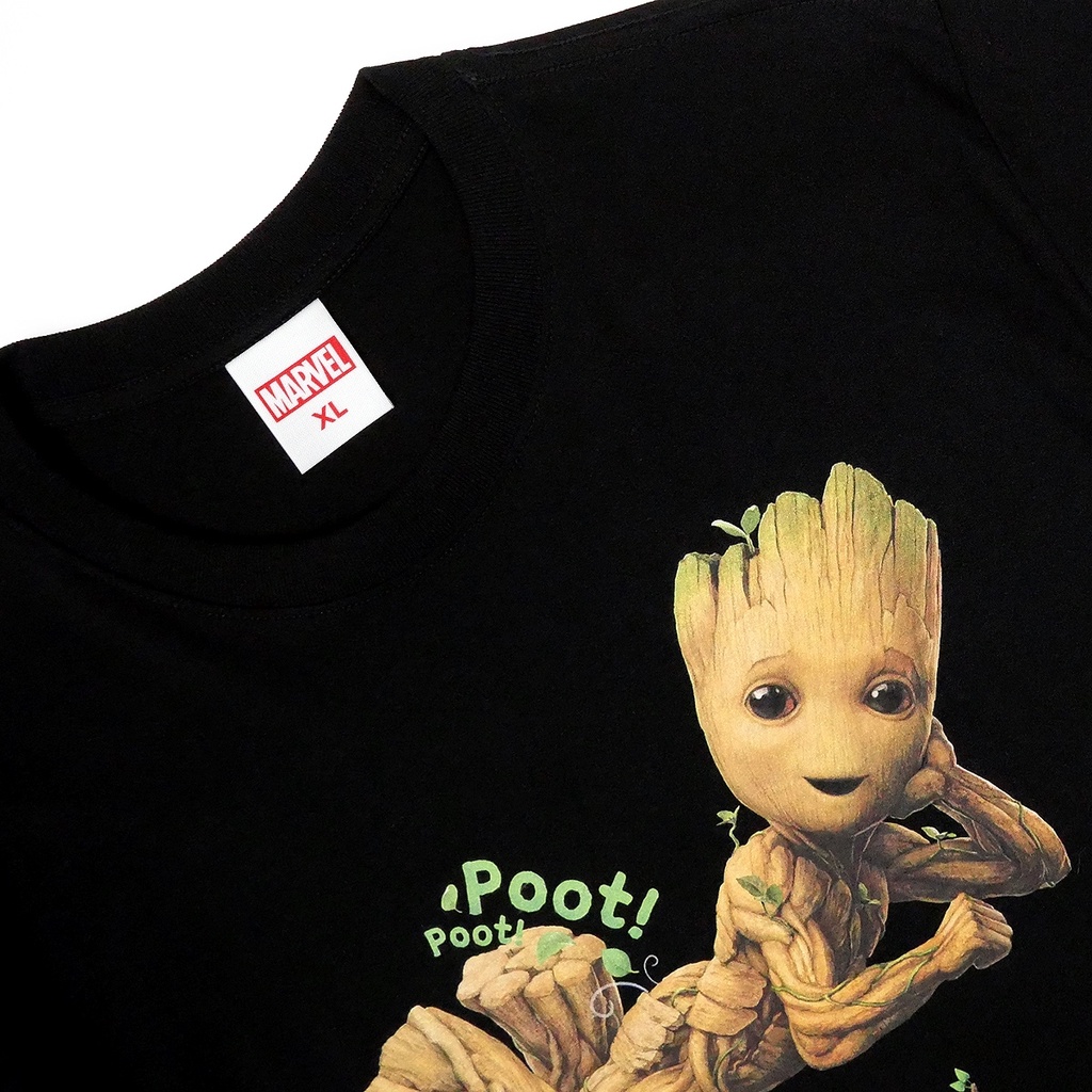 Power 7 Shop เสื้อยืดการ์ตูน มาร์เวล เสื้อยืด GROOT ลิขสิทธ์แท้ MARVEL COMICS T-SHIRTS (MVX-333) — صورة 3