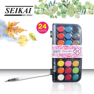 SEIKAI ชุดสีน้ำเค้ก 24 สี (WATER COLOR SET) 1 ชุด