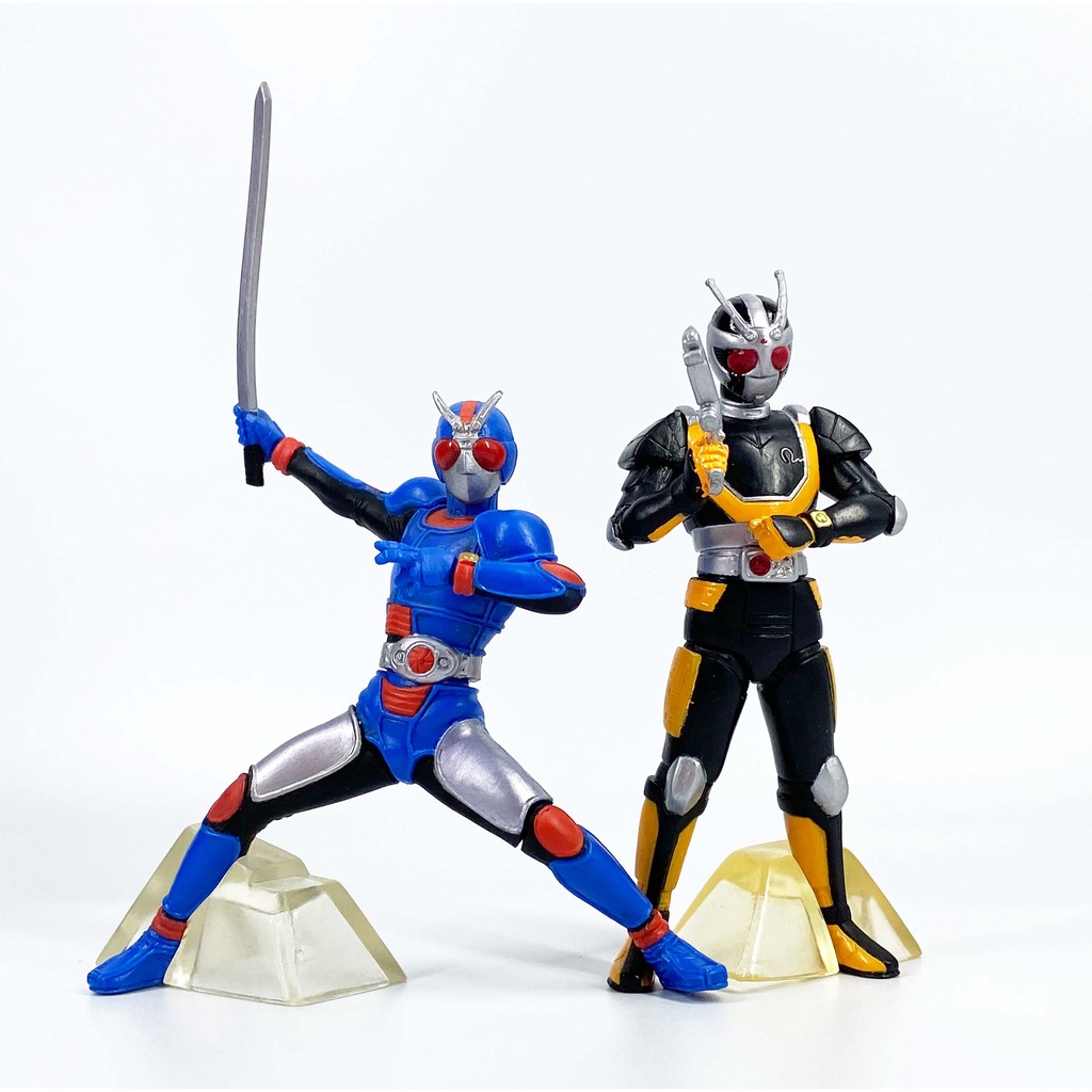 เหมา Bandai HG Kamen Rider Showa Black RX Biorider + RoboRider กาชาปอง คาเมนไรเดอร์ Gashapon Masked 