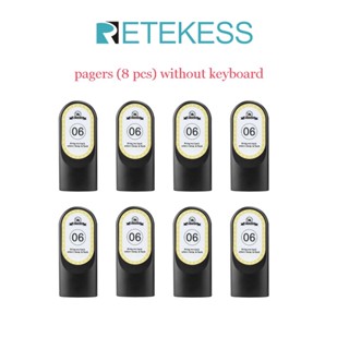 Retekess TD184 คีย์บอร์ดไร้สาย ระยะไกล สําหรับร้านอาหาร รถยนต์ ร้านกาแฟ คลับ ยิมนาเซียม โบสถ์