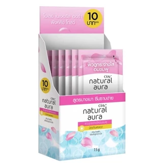 Olay โอเลย์ เนเชอรัล ออร่า พิงค์คิช (1กล่องมี6ซอง) ซองฉีก / ฝาหมุน