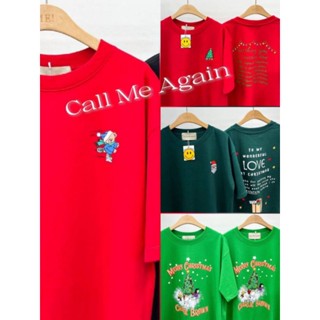 เสื้อยืด CALL ME AGAIN ตรีมคริสมาสต์🌲🎅🎄☃️❄️