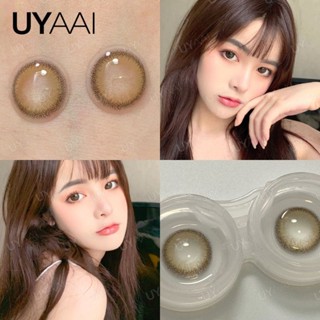 Uyaai คอนแทคเลนส์ธรรมชาติ ไล่โทนสีน้ําตาล 14.2 มม. 2 ชิ้น ต่อคู่