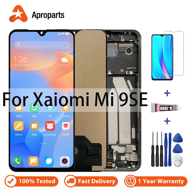 อะไหล่หน้าจอสัมผัสดิจิทัล LCD แบบเปลี่ยน สําหรับ Xiaomi Mi 9 SE 9SE ...