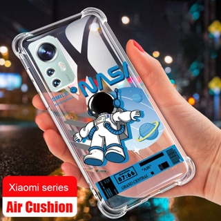 เคสโทรศัพท์มือถือ ซิลิโคน TPU ใส กันกระแทก ลายอวกาศ NASA สําหรับ Xiaomi 12T Pro 5G 12 Lite Mi 12 Pro 11T 10T Pro xiaomi11 Lite 5G