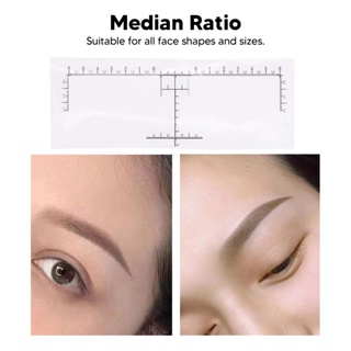 Master Sculptor ไม้บรรทัดเขียนคิ้ว แบบใช้แล้วทิ้ง 100 ชิ้น สําหรับ Microblading พร้อมสเกลมาตรฐาน