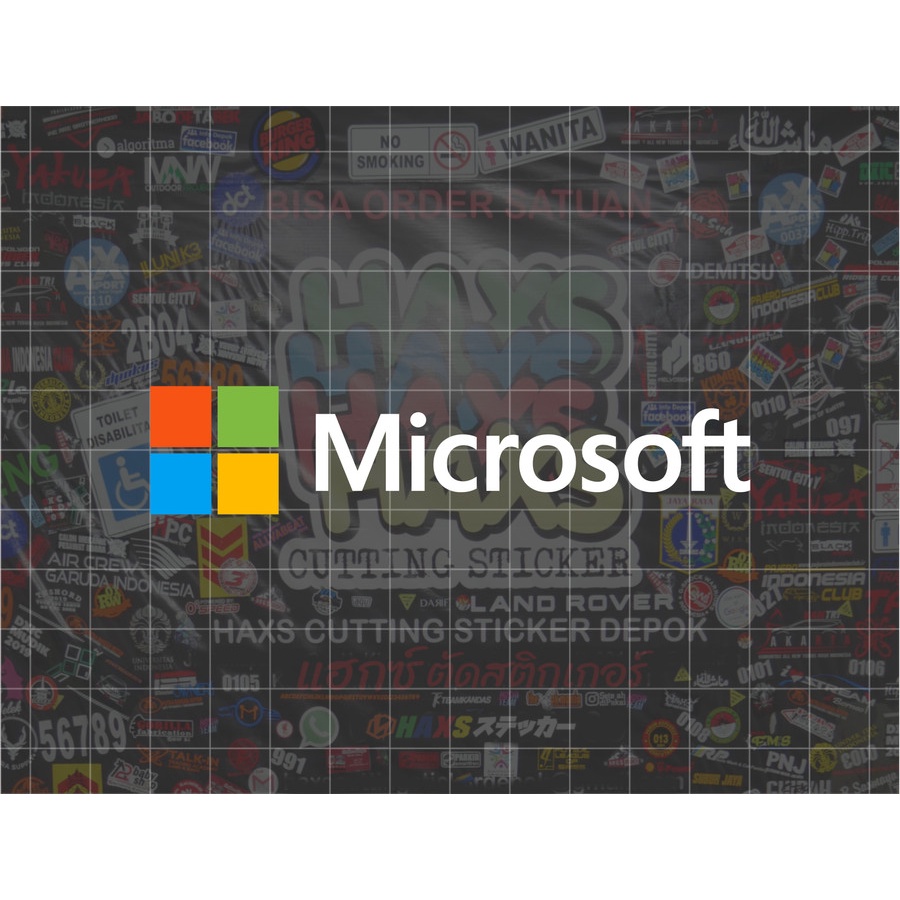 สติ๊กเกอร์ตัด Microsoft V2 ขนาด 10 ซม. สําหรับรถยนต์รถจักรยานยนต์