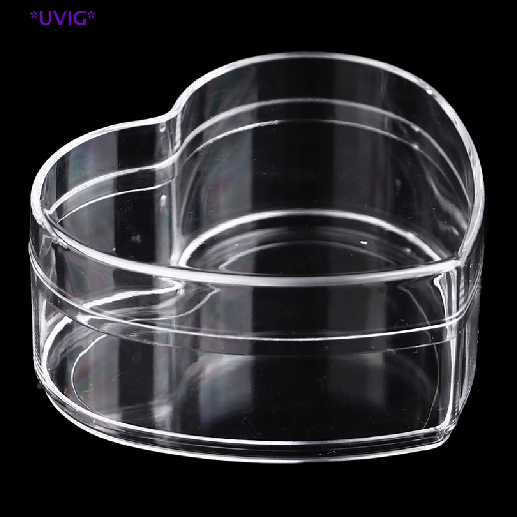 Uvig> ขวดเปล่า รูปหัวใจ กล่องขนม โหลบรรจุภัณฑ์ โหลใส่เครื่องสําอาง เล็บ ใหม่
