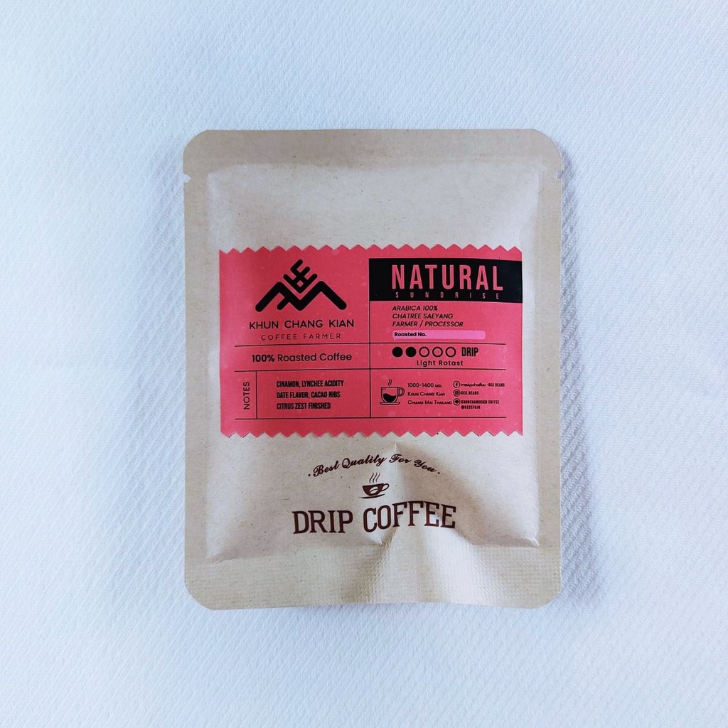 กาแฟขุนช่างเคี่ยน Drip Bag – Natural Sundrise