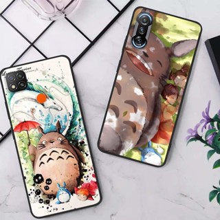 เคสโทรศัพท์ซิลิโคน TPU แบบนิ่ม ลาย Totoro กันกระแทก สําหรับ Xiaomi Redmi 8A 9 Power 9A 9AT 9C NFC 10A 10X K20 K30 K40 K50 Pro Ultra