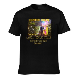 เสื้อยืด ผ้าฝ้าย พิมพ์ลาย Elton John Yellow Brick Road Five Thirty Sixty Seven Ferdz Angeles แฟชั่นฤดูร้อน สําหรับผู้ชาย