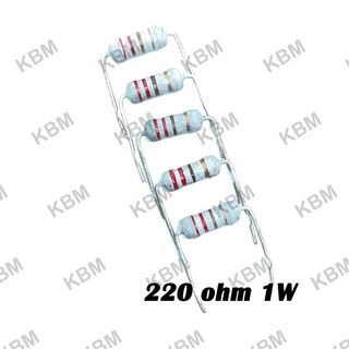 Resistor ตัวต้านทาน 220 ohm 0.25W 0.5W 1W 2W 3W 5W 10W