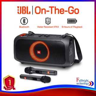 JBL PartyBox On-The-Go ลำโพงบลูทูธพกพาสำหรับปาร์ตี้ กำลังขับ 100 วัตต์ พร้อมไมค์ไร้สายถึง 2 ตัว รับประกันศูนย์ไทย 1 ปี