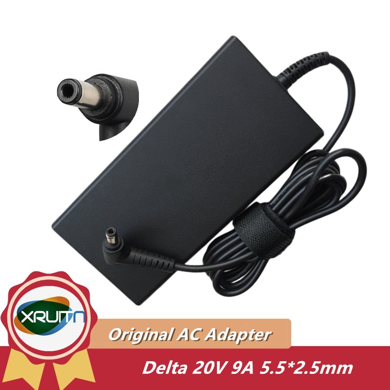 ของแท้ Delta AC Adapter Charger ADP-180TB H A17-180P4B 20V 9A 5.5*2.5 มม.สําหรับ MSI GS66 STEALTH 10