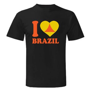 Art TShirt, Shirt I Love Brazil, Man Man, Black