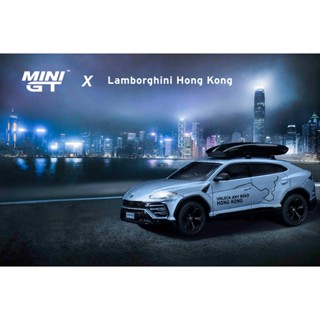 Mini GT No. 443-R Lamborghini Urus "UNLOCK ANY ROAD HONG KONG" - HK Exclusive