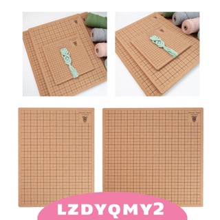 [Lzdyqmy2] แผ่นบอร์ดไม้ถักโครเชต์ มาคราเม่ ทนทาน DIY สําหรับทําสร้อยข้อมือ