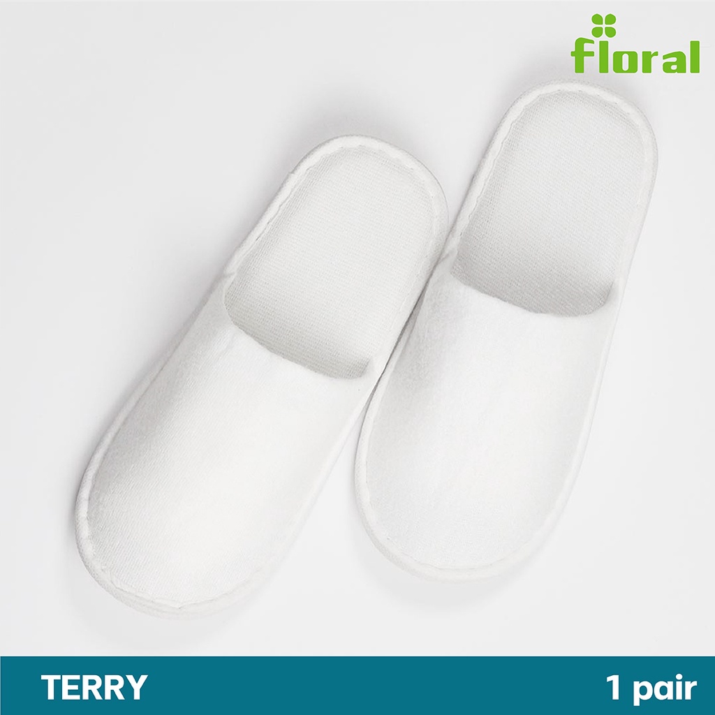 ถูกที่สุด ผ้านุ่มที่สุด TERRY SLIPPER สลิปเปอร์ รองเท้าใส่ในบ้าน โรงแรมระดับ 5 ดาว ใส่สบายมาก ทนทาน พื้นยาง EVA