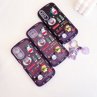 เคสคริสต์มาส สำหรับ Oppo A15 A16 A54 A57 A53 A54 Vivo Y22 Y21 Y33T Y33s Y20 Y12 Y17