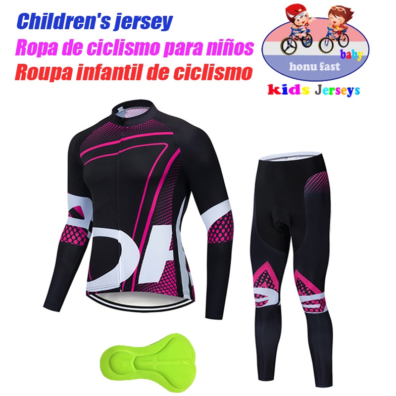 มาใหม่ เสื้อปั่นจักรยาน แขนยาว กางเกงขายาว สําหรับเด็ก ปั่นจักรยาน MTB