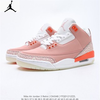 ของแท้ 100% N_ike Air Jordan 3 Retro OG AJ3 รองเท้าบาสเก็ตบอล สําหรับผู้ชาย และผู้หญิง