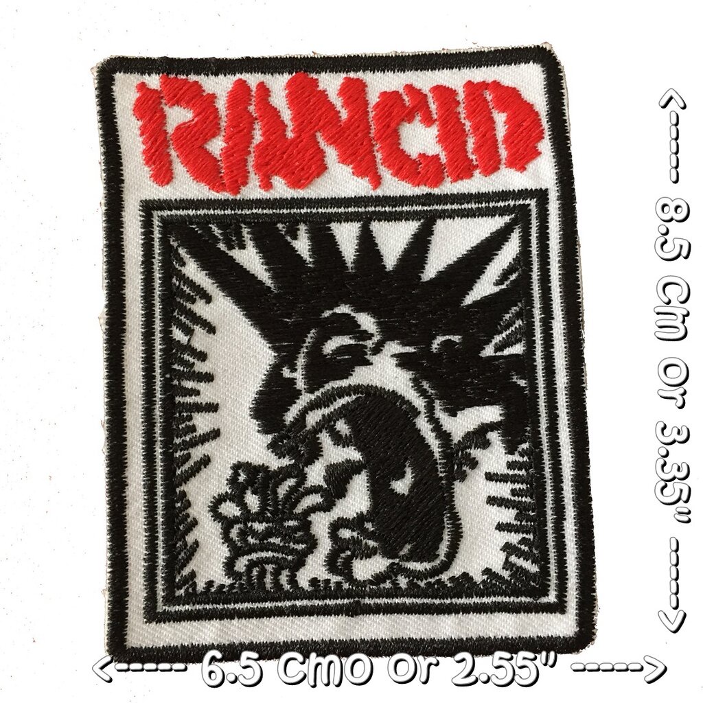 Rancid วงดนตรี ร็อค เฮฟวี่เมทัล พังค์ ตัวรีดแบบปัก อาร์มปัก ตัวรีดติดเสื้อ ตัวรีด ติดกระเป๋า ติดหมวก ติดแจ๊คเก็ต Rock...